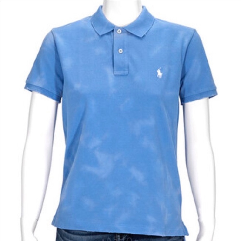 Ralph Lauren blue fitted polo